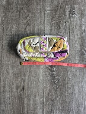 Vera Bradley Quilted Cosmetic Bag in White, Pink, Yellow, Orange, Green